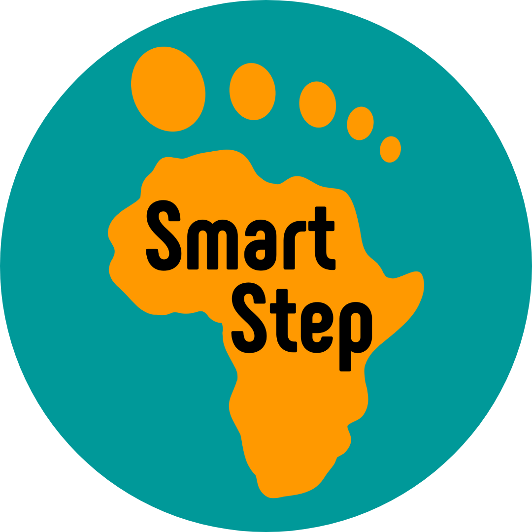 smart step logo black letters